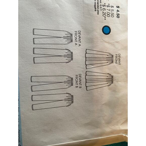 Vogue sewing pattern 9303 pants skirt pockets size 12 14 - Picture 4 of 6